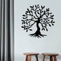 Wallity Tree 3 Escultura de Pared Metálica Negra